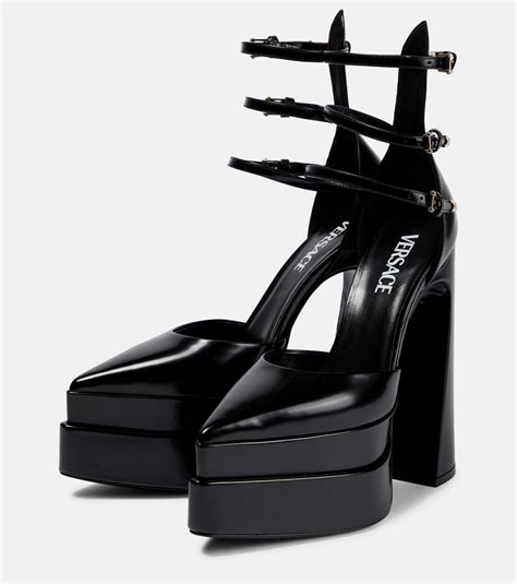 versace aevitas pointy platform pumps|Versace aevitas platform loafers.